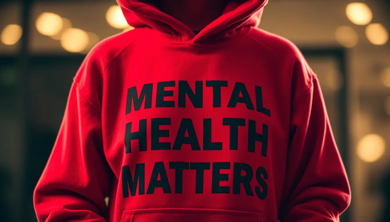 Red Mental Health Matters Hoodie